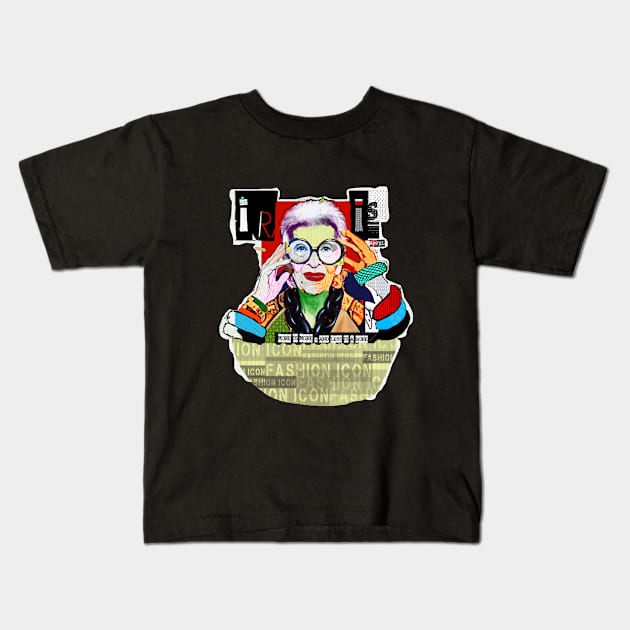 Iris Apfel Iconic Kids T-Shirt by The Prediksi 